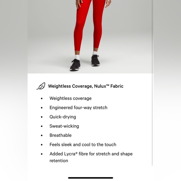 Base Pace High Rise Tight 25” - Picture 4 of 5